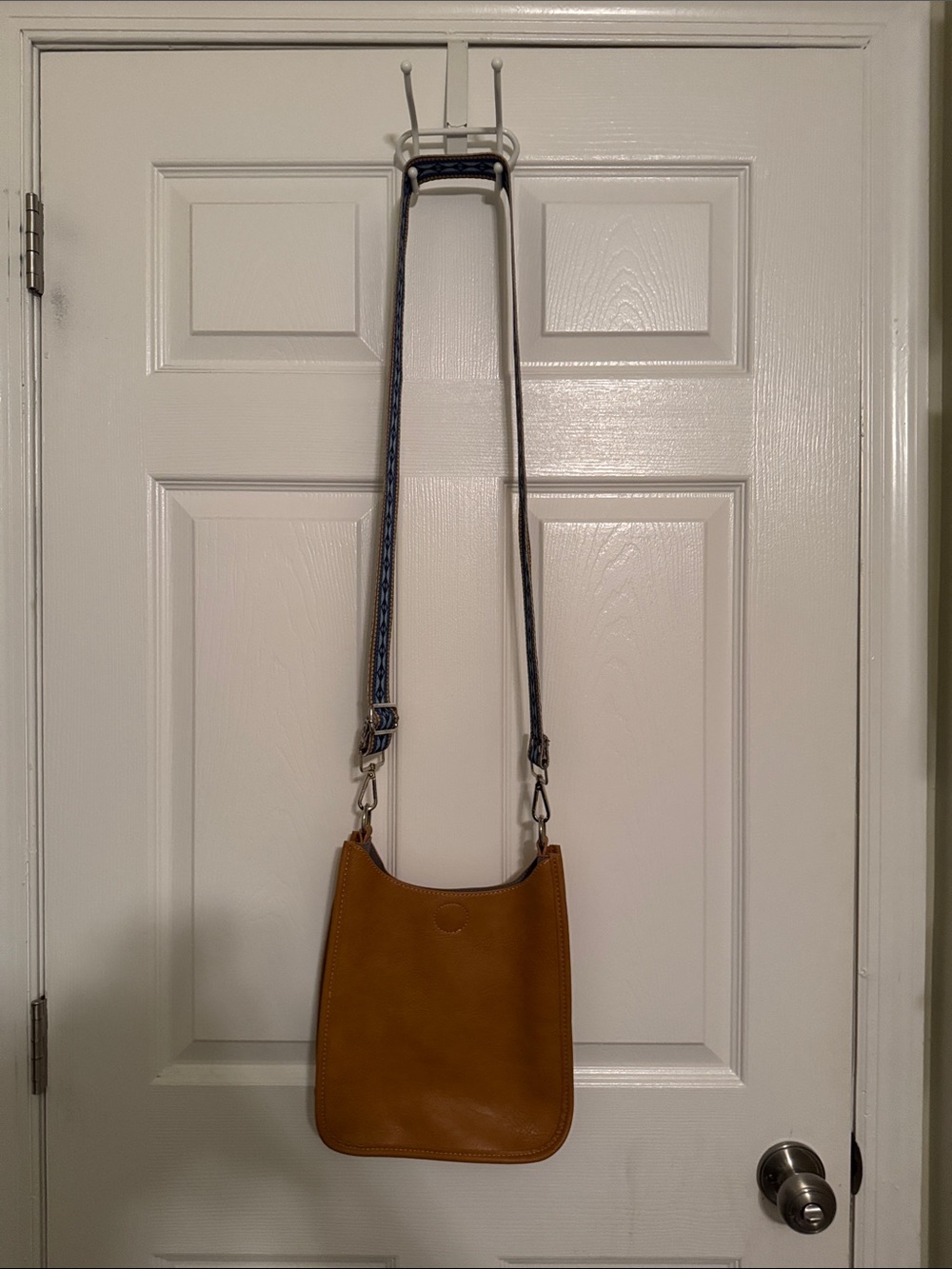 Tan Leather Crossbody Bag - Unbranded